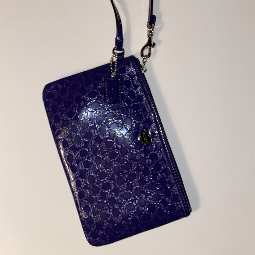 Purple Coach Clutch